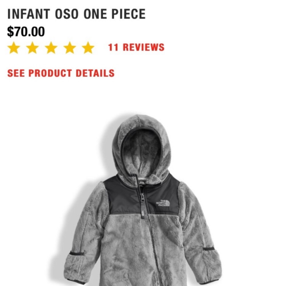 Infant Northface One piece
